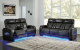 Boyington Black Sofa And Loveseat - Ella Furniture