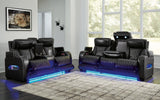 Boyington Black Sofa And Loveseat - Ella Furniture