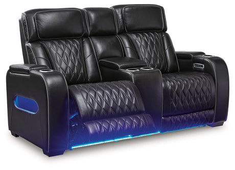 Boyington Black Sofa, Loveseat And Recliner - Ella Furniture