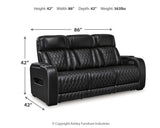 Boyington Black Sofa, Loveseat And Recliner - Ella Furniture