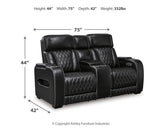 Boyington Black Sofa, Loveseat And Recliner - Ella Furniture