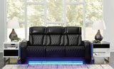 Boyington Black Sofa, Loveseat And Recliner - Ella Furniture