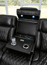 Boyington Black Sofa, Loveseat And Recliner - Ella Furniture