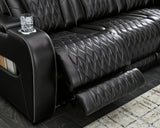 Boyington Black Sofa, Loveseat And Recliner - Ella Furniture