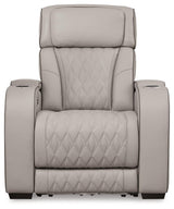 Boyington Gray Sofa, Loveseat And Recliner - Ella Furniture