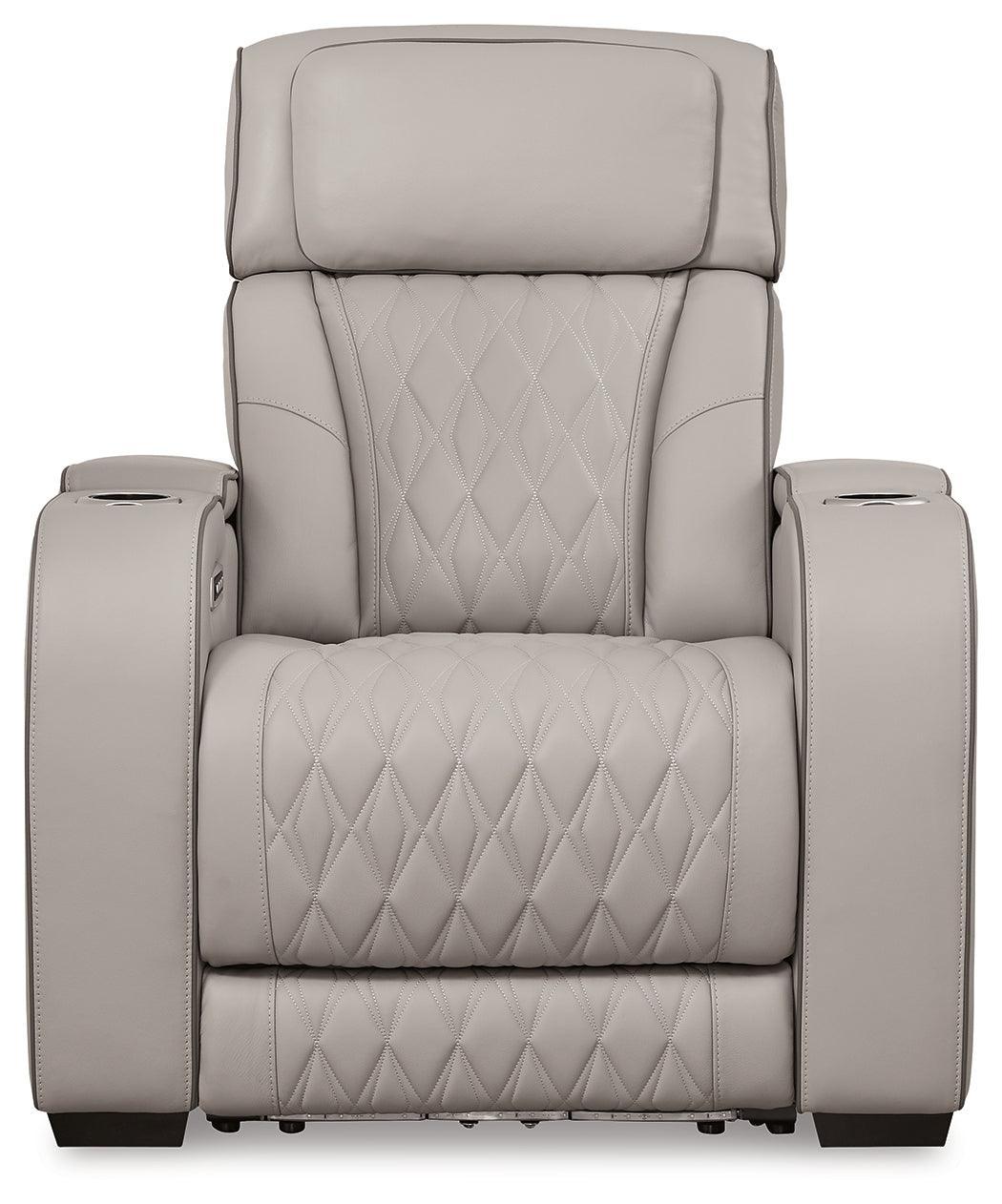 Boyington Gray Sofa, Loveseat And Recliner - Ella Furniture