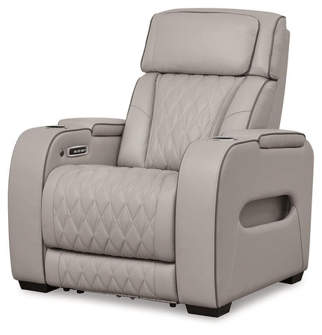 Boyington Gray Sofa, Loveseat And Recliner - Ella Furniture