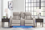Boyington Gray Sofa, Loveseat And Recliner - Ella Furniture