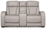 Boyington Gray Sofa, Loveseat And Recliner - Ella Furniture