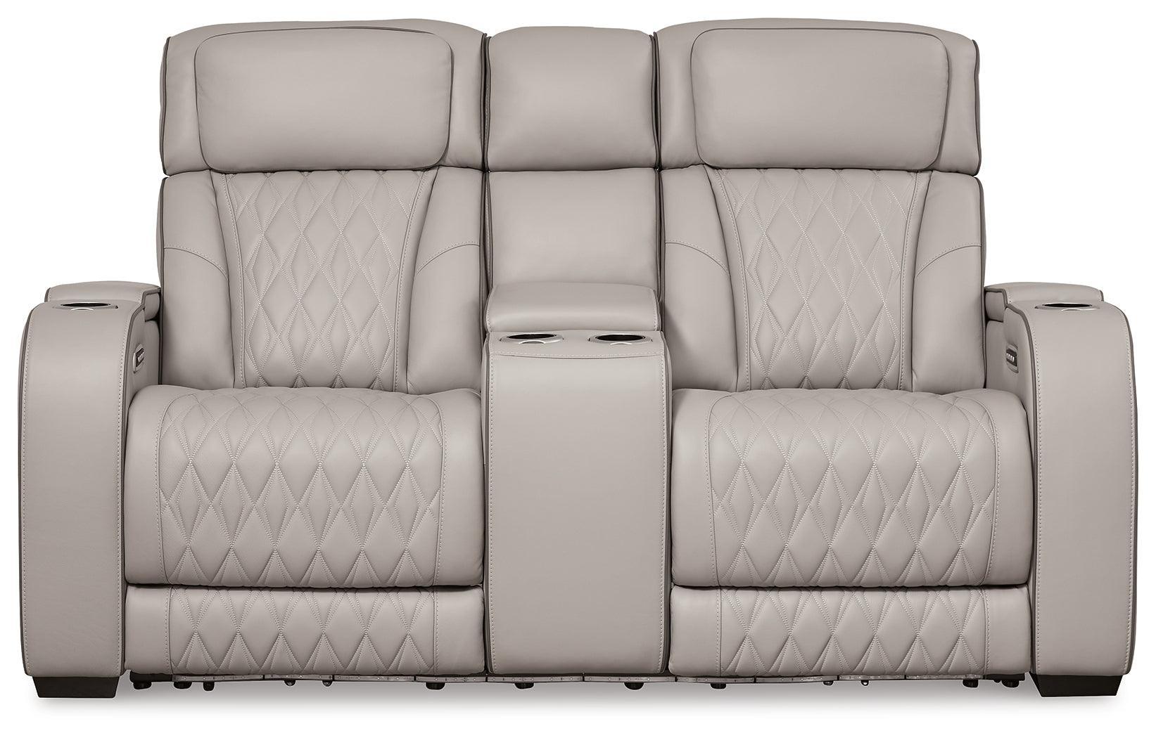 Boyington Gray Sofa, Loveseat And Recliner - Ella Furniture