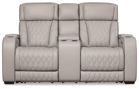 Boyington Gray Sofa, Loveseat And Recliner - Ella Furniture