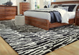 Bramshaw Black/Ivory Extra Large Rug - Ella Furniture