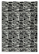 Bramshaw Black/Ivory Extra Large Rug - Ella Furniture
