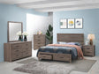 Brantford Barrel Oak Storage Bedroom Set - Ella Furniture