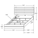 BRANTFORD COLLECTION Brantford Wood Eastern King Panel Bed Barrel Oak 207041KE - Ella Furniture