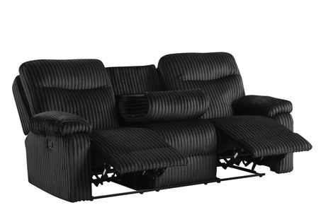 Bravo - Black 3Pc Reclining Set - Ella Furniture