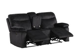 Bravo - Black 3Pc Reclining Set - Ella Furniture