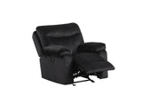 Bravo - Black 3Pc Reclining Set - Ella Furniture