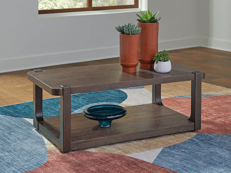 Breckington Dark Brown Coffee Table from Ella Furniture