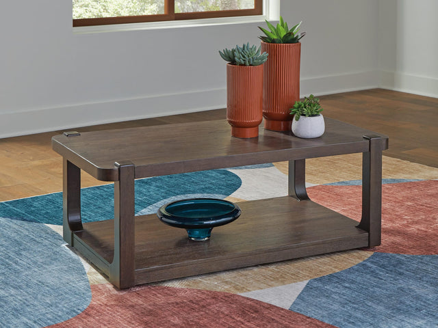 Breckington Dark Brown Coffee Table from Ella Furniture