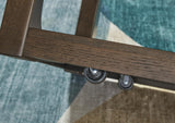 Breckington Dark Brown Coffee Table detail view