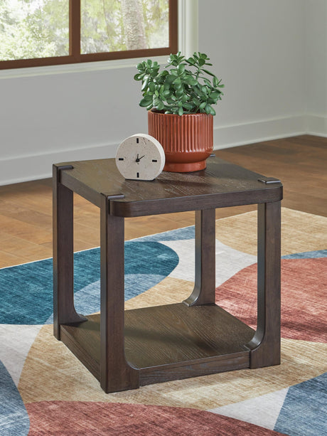 Breckington Dark Brown End Table from Ella Furniture