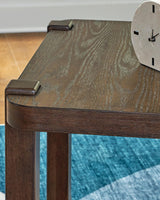 Breckington Dark Brown End Table detail view