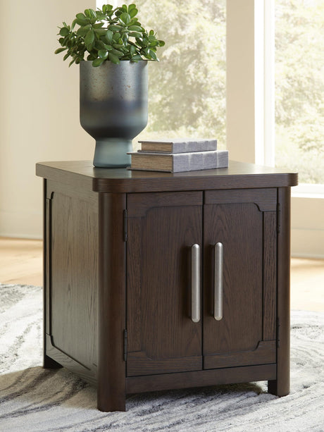Breckington Dark Brown End Table view 5