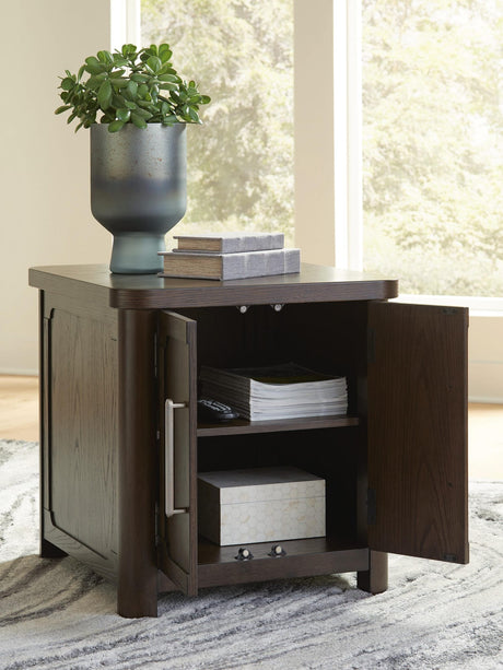 Breckington Dark Brown End Table view 6