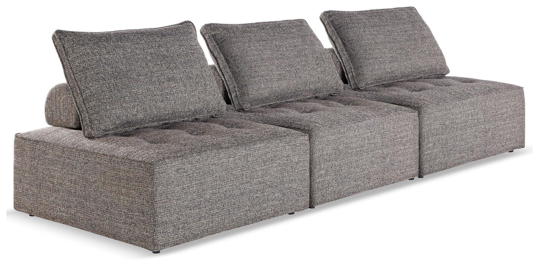 Bree Zee Brown 3-Piece Outdoor Modular Seating - Ella Furniture