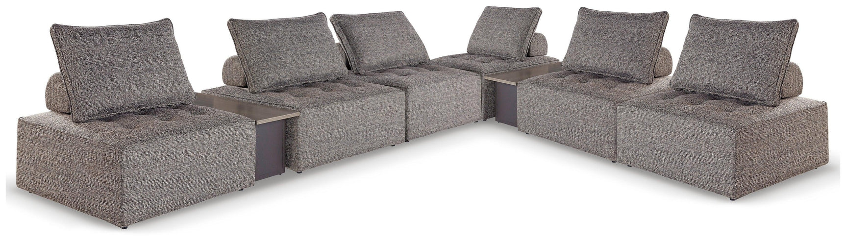 Bree Zee Brown 8-Piece Outdoor Modular Seating - Ella Furniture