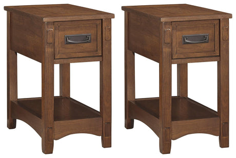 Breegin Brown 2 End Tables - Ella Furniture