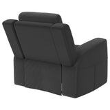 Brentwood Upholstered Recliner Chair Black 610286 - Ella Furniture