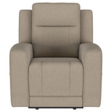 Brentwood Upholstered Recliner Chair Taupe 610283 - Ella Furniture