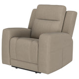 Brentwood Upholstered Recliner Chair Taupe 610283 - Ella Furniture