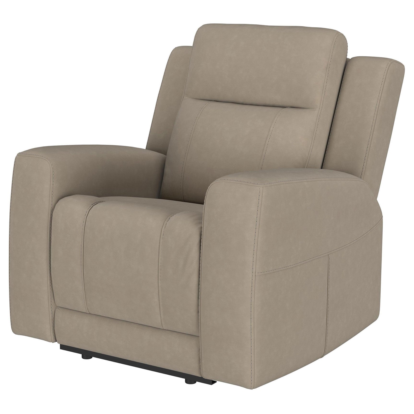 Brentwood Upholstered Recliner Chair Taupe 610283 - Ella Furniture