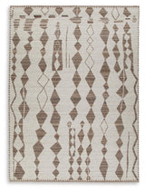 Brettler Beige/Brown Extra Large Rug - Ella Furniture