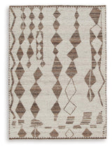Brettler Beige/Brown Medium Rug - Ella Furniture