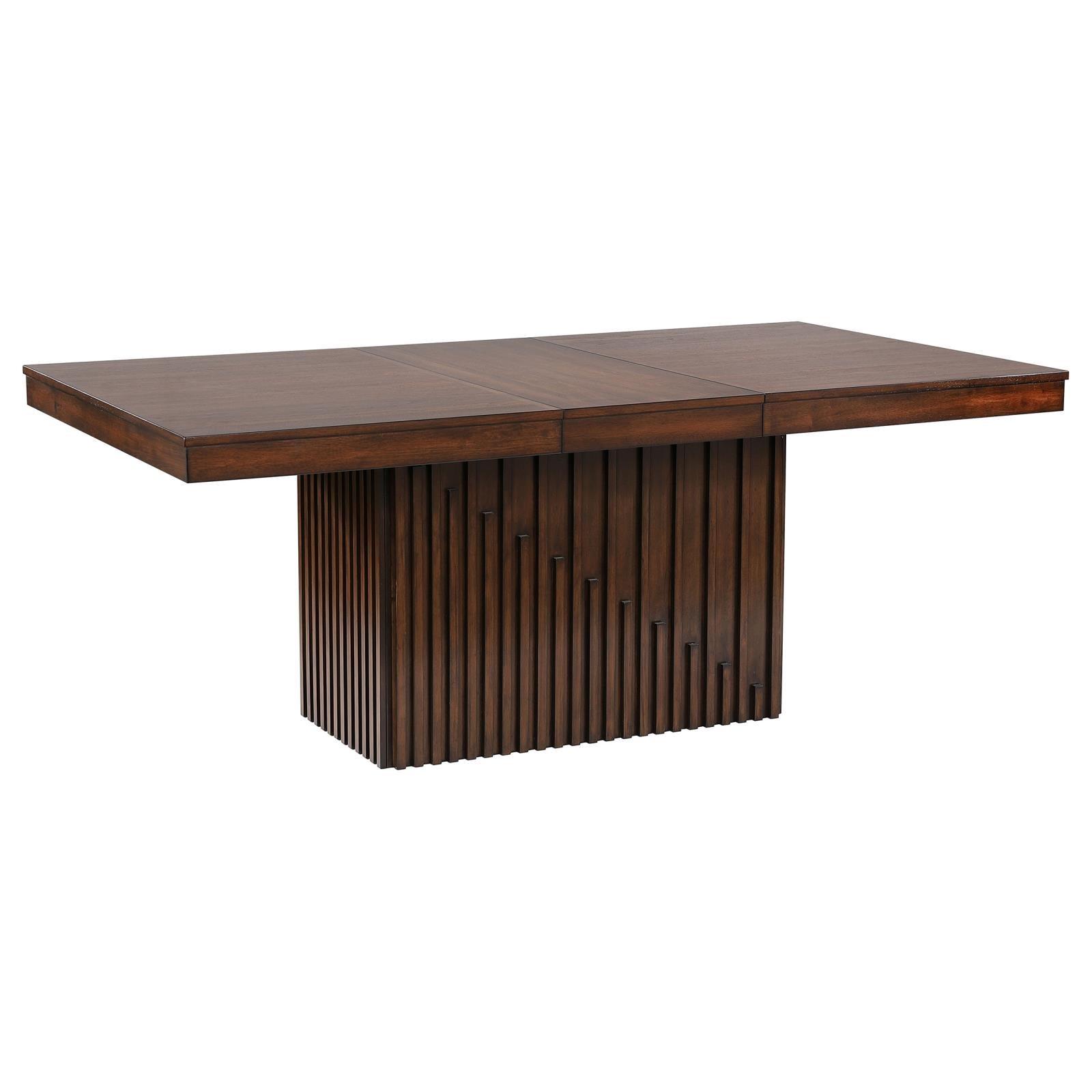 Briarwood Rectangular Dining Table With 18" Removable Extension Leaf Mango Oak 182991 - Ella Furniture