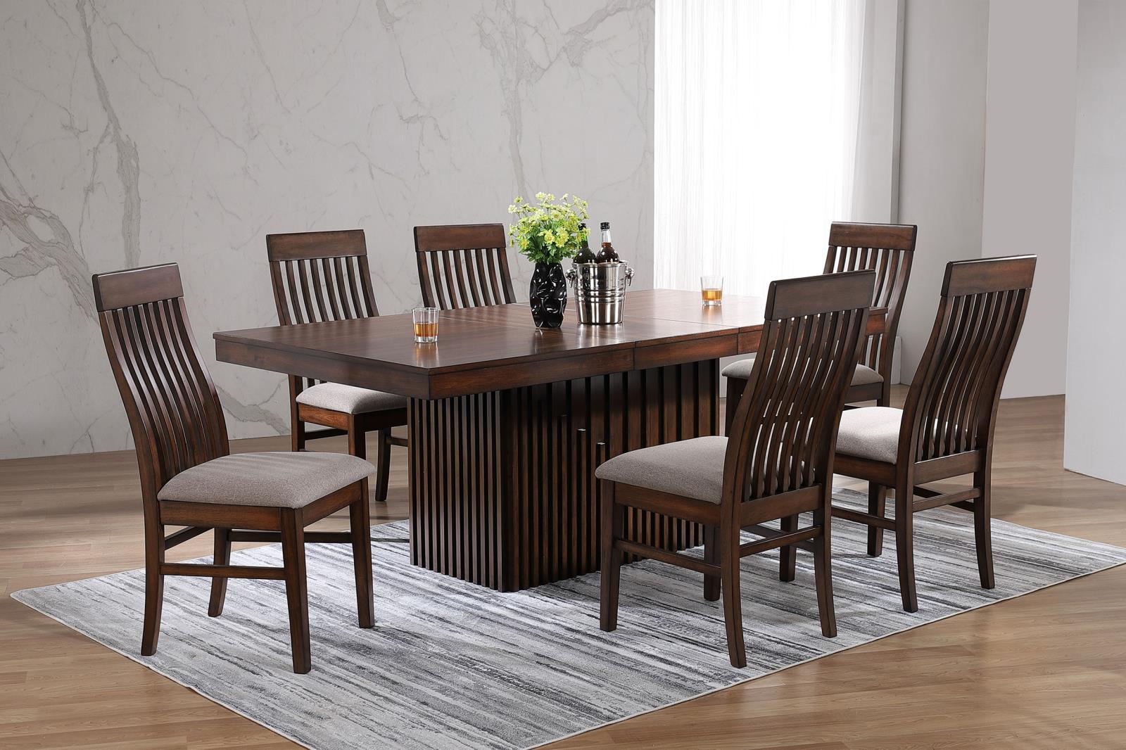 Briarwood Rectangular Dining Table With 18" Removable Extension Leaf Mango Oak 182991 - Ella Furniture