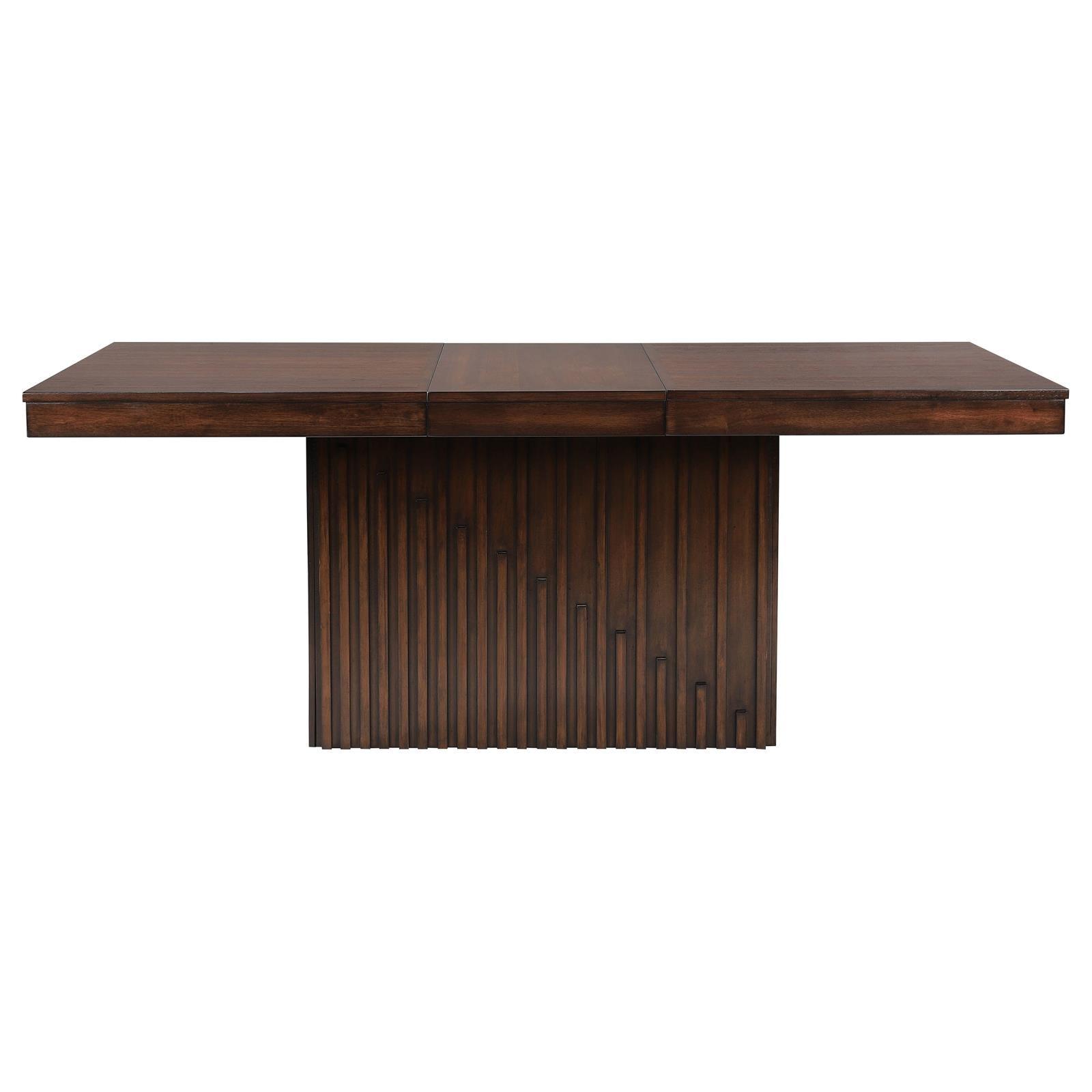 Briarwood Rectangular Dining Table With 18" Removable Extension Leaf Mango Oak 182991 - Ella Furniture