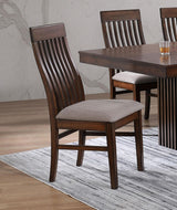 Briarwood Slat Back Dining Side Chair Mango Oak And Brown (Set Of 2) 182992 - Ella Furniture
