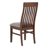 Briarwood Slat Back Dining Side Chair Mango Oak And Brown (Set Of 2) 182992 - Ella Furniture