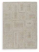Brickburgh Gray/Ivory/Honey Medium Rug - Ella Furniture