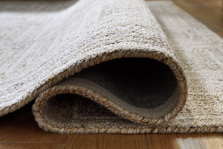 Brickburgh Gray/Ivory/Honey Medium Rug - Ella Furniture
