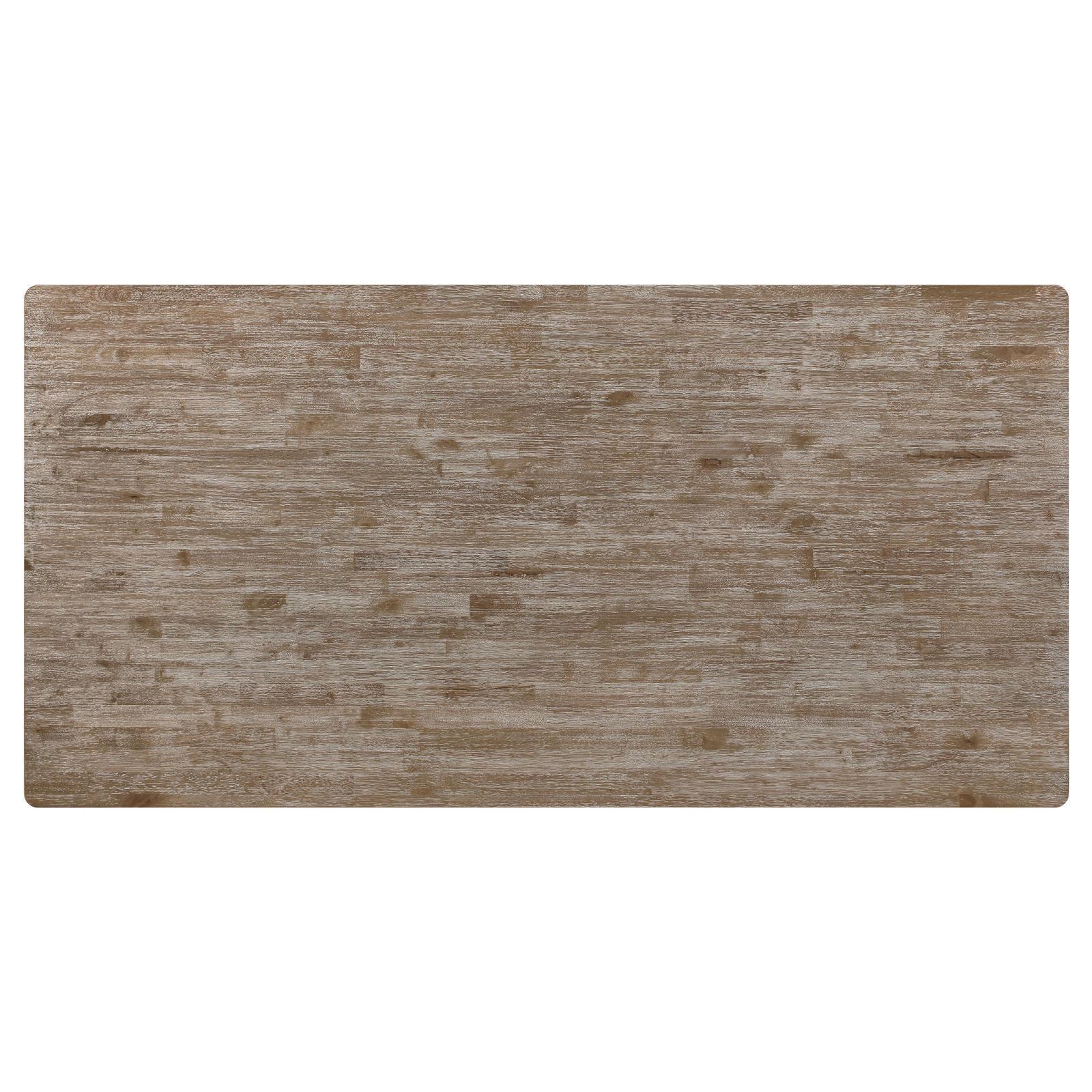 Bridget Rectangular Dining Table Brown Brushed And Charcoal Sandthrough 108221 - Ella Furniture