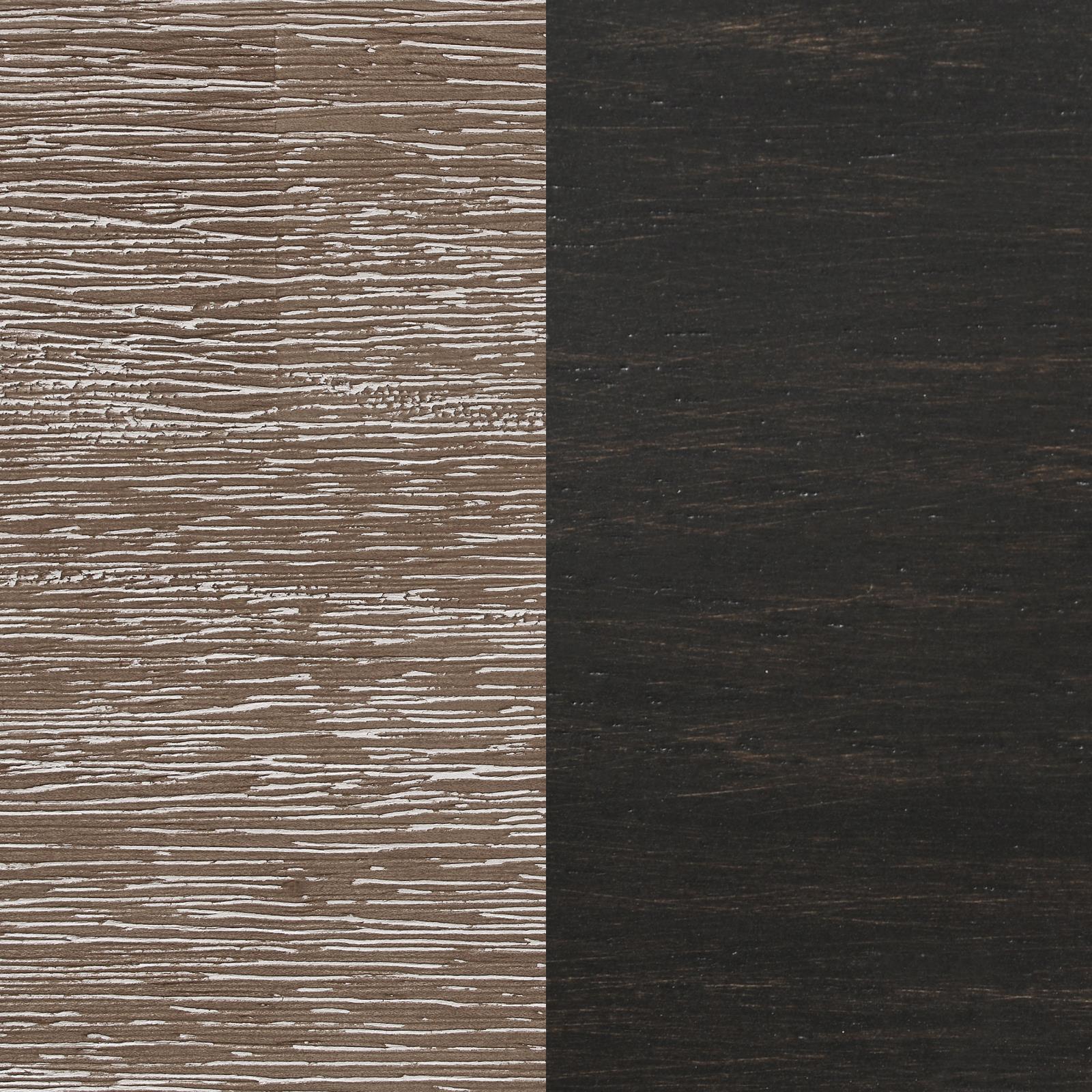 Bridget Rectangular Dining Table Brown Brushed And Charcoal Sandthrough 108221 - Ella Furniture