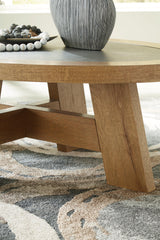 Brinstead Light Brown Coffee Table With 1 End Table PKG015862 - T839-0 | T839-6 - Ella Furniture