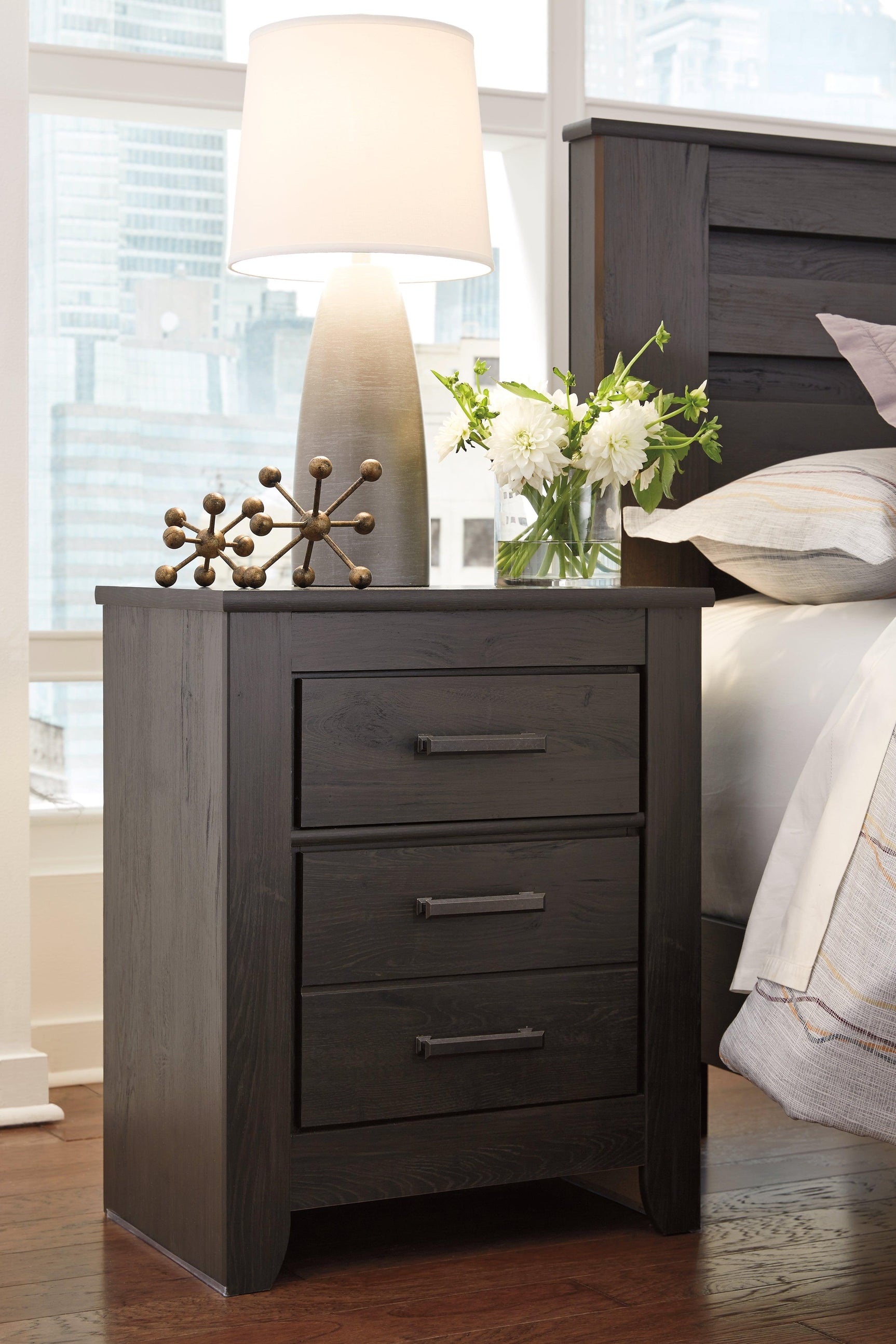 Brinxton Charcoal Panel Bedroom Set - Ella Furniture