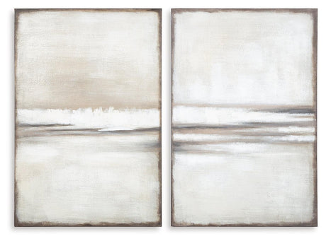 Brockdunn Tan/Brown Wall Art (Set of 2) - Ella Furniture